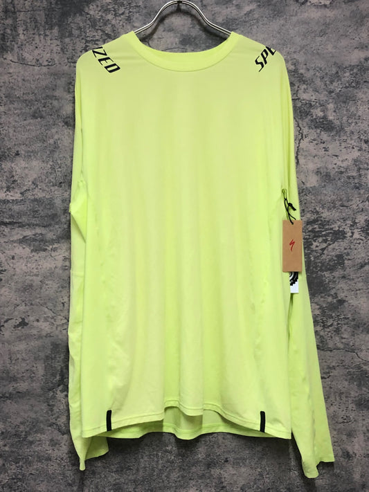 IY550 スペシャライズド SPECIALIZED 長袖 トレイルシャツ 白 黄色 M