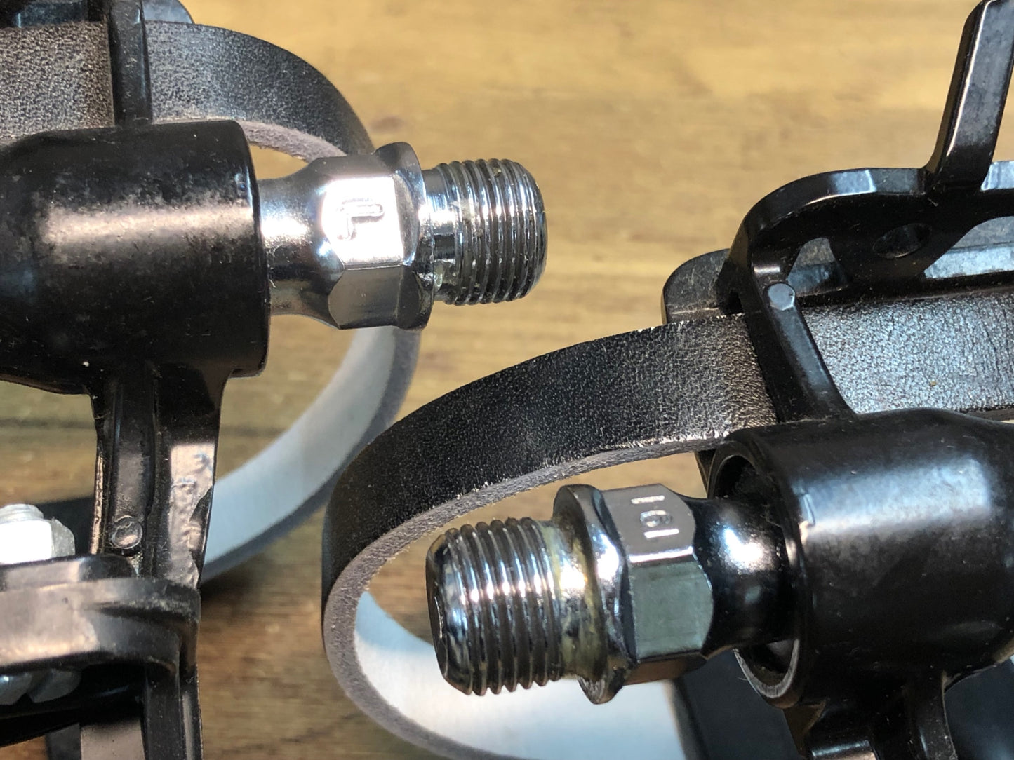 IN675 三ヶ島 MKS GR-9 Platform ペダル トゥクリップ ストラップ 付属 黒