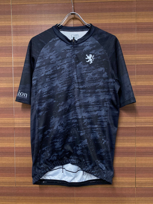 IN600 リオンドカペルミュール Lion de KAPELMUUR 半袖 サイクルジャージ 紺 XL