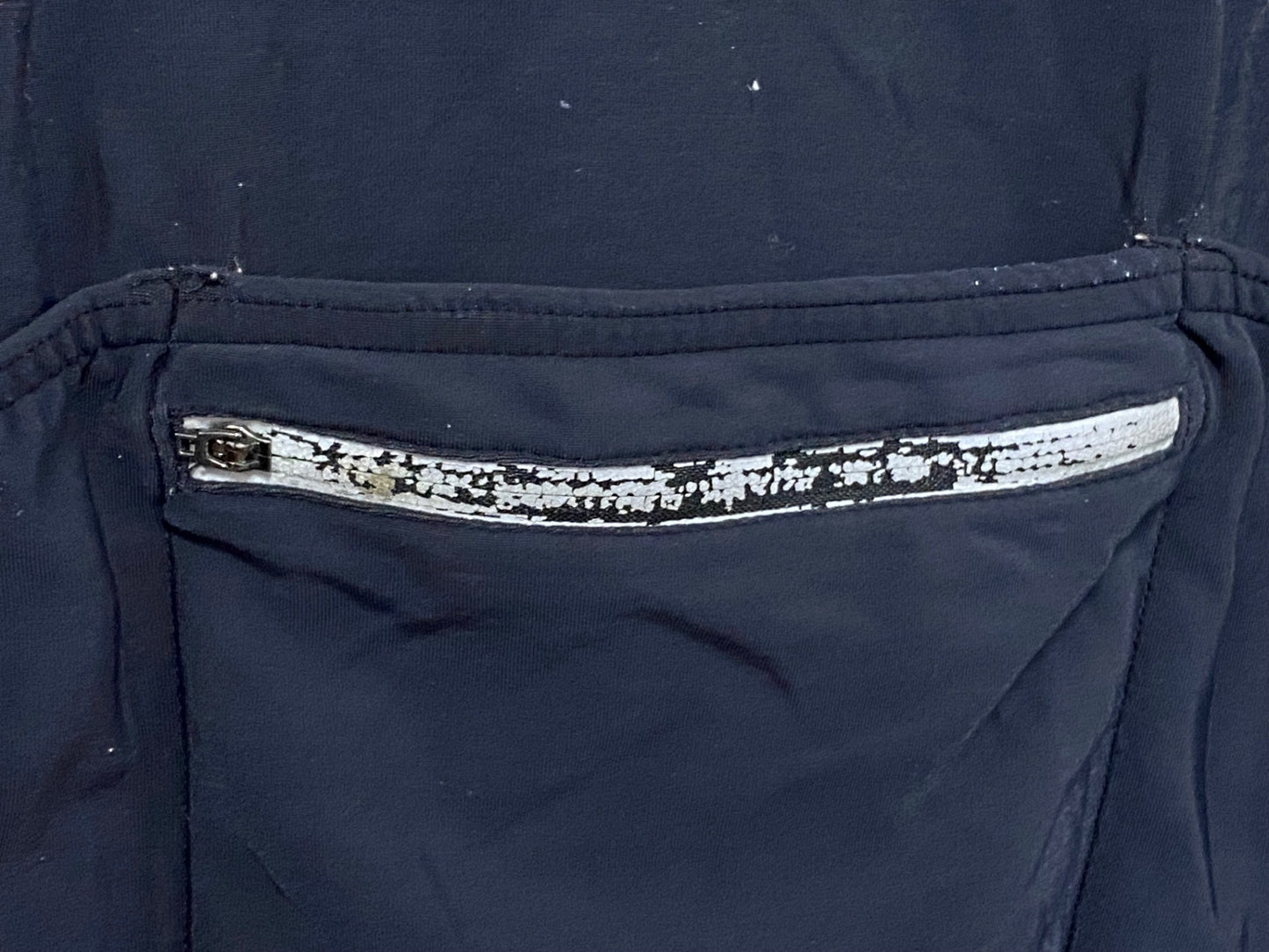 IZ548 デマルキ De Marchi 長袖サイクルジャージ 赤黒 M 裏起毛 ロゴ剥げ