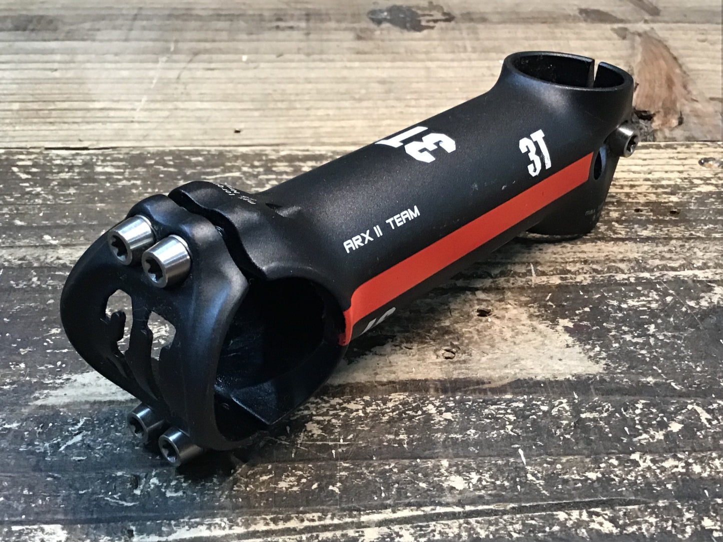 IW527 3T ARX2 TEAM アルミ ステム 黒 赤 120mm Φ31.8 OS 6°