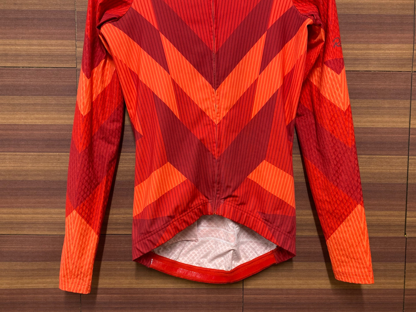 IE329 ラファ Rapha HIDDEN LEAVES WOMEN'S LONG SLEEVE AERO JERSEY 長袖 サイクルジャージ 赤 XXS