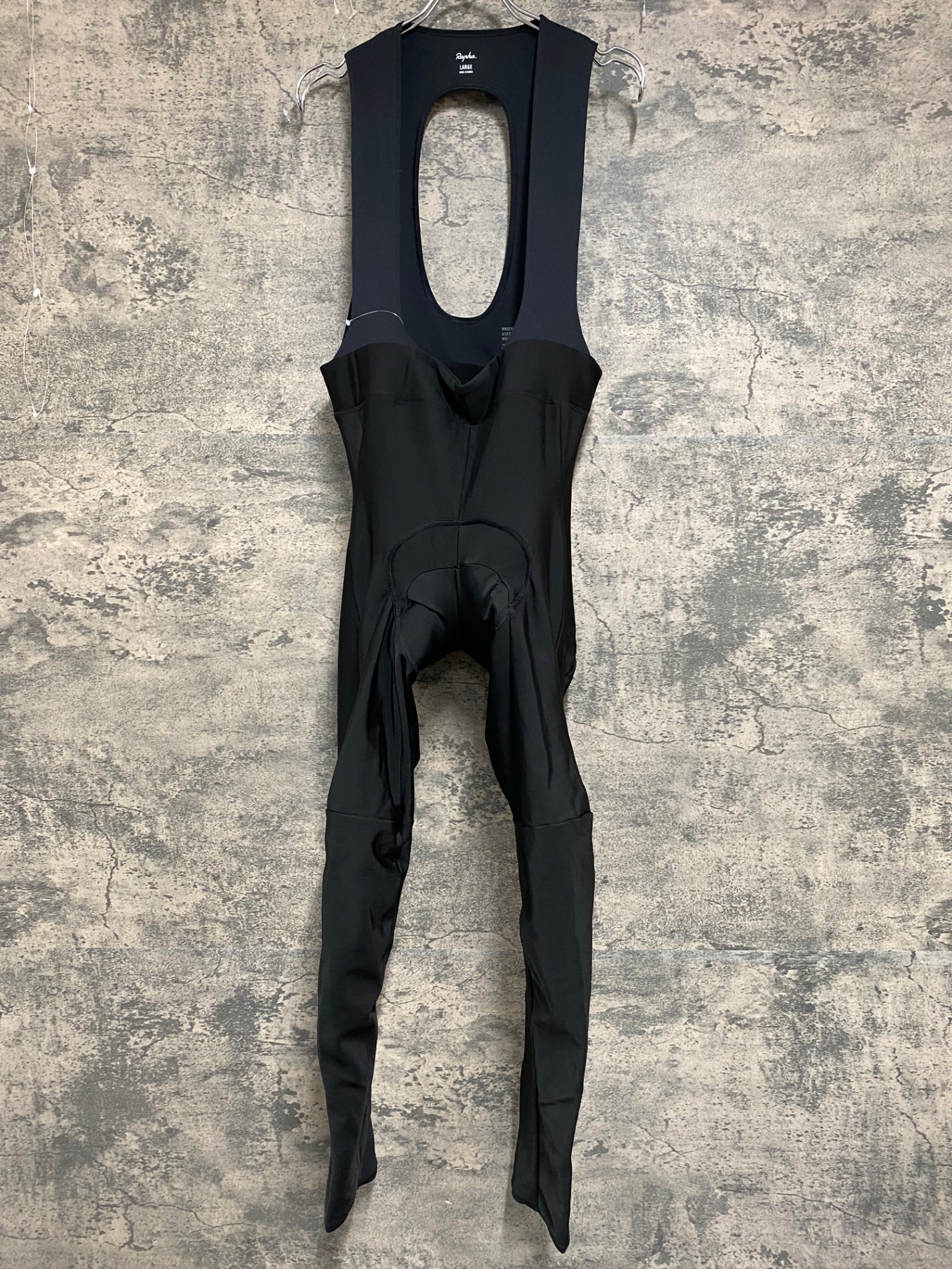 JB030 ラファ Rapha CARGO WINTER TIGHTS WITH PAD ビブタイツ 紺 L 裏起毛