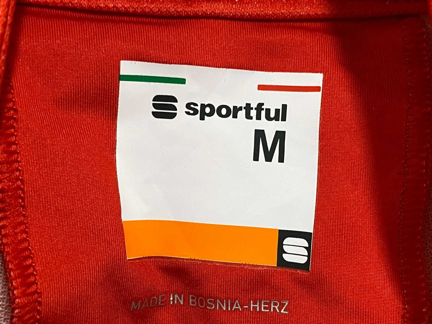 IT487 スポーツフル sportful ジレ サイクルベスト 赤 黒 M Segafredo ZANETTI