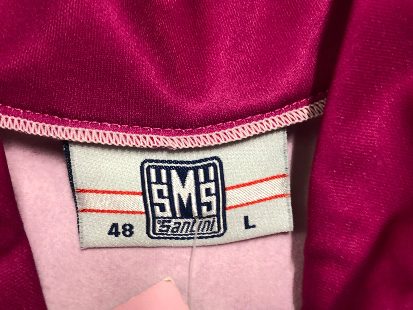 IO735 サンティーニ Santini 長袖 サイクルジャージ 紫 L 裏起毛 Giro d'Italia