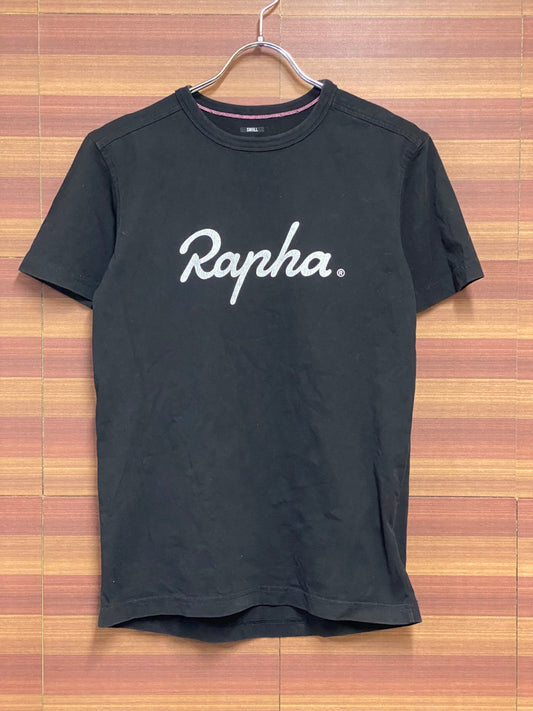 HT931 ラファ Rapha LOGO T-SHIRT 半袖 Tシャツ 黒 S ※プリント割れ