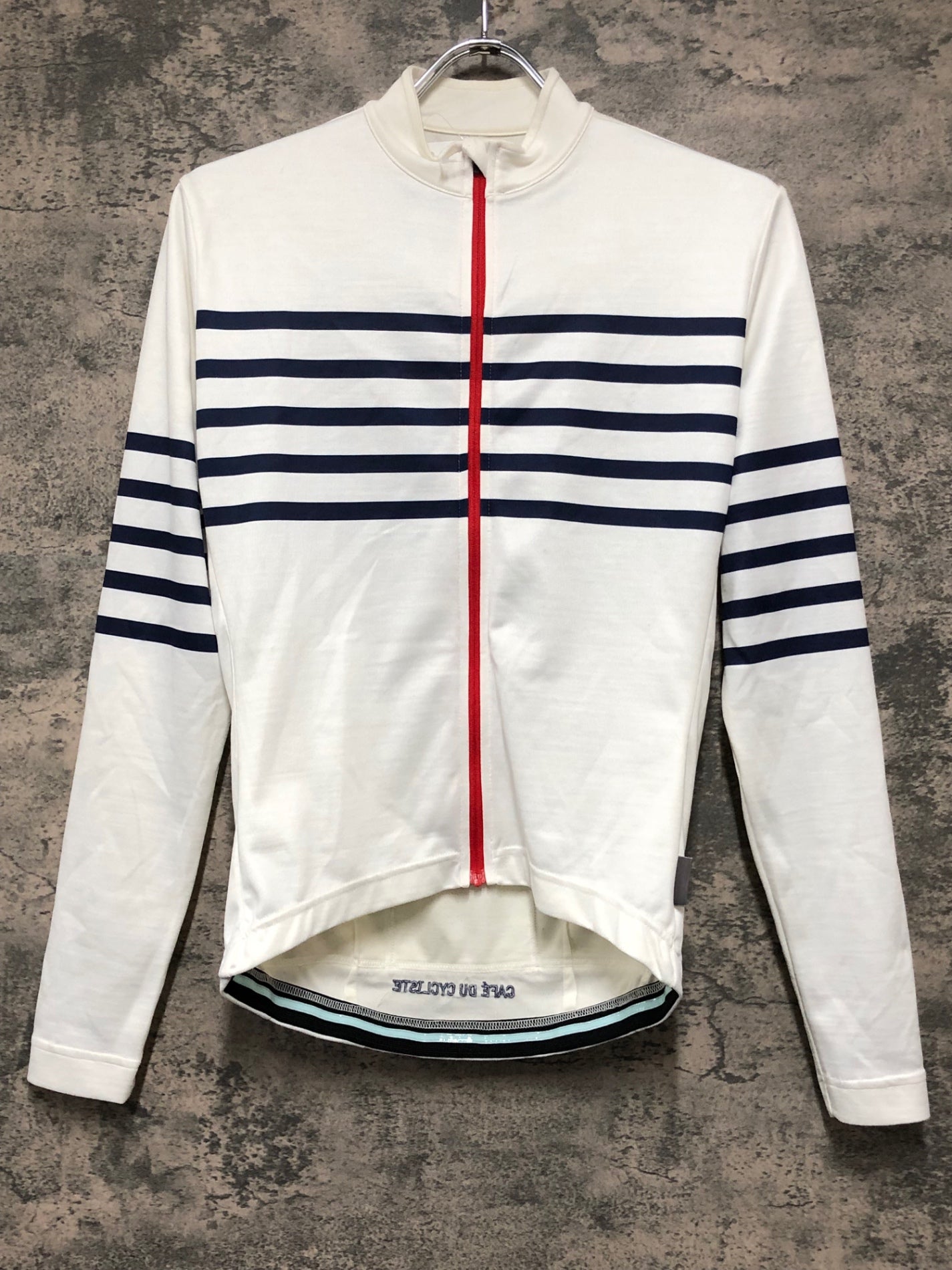 JD101 カフェドシクリステ CAFE DU CYCLISTE CLAUDETTE MEN 長袖 サイクルジャージ 白 XS