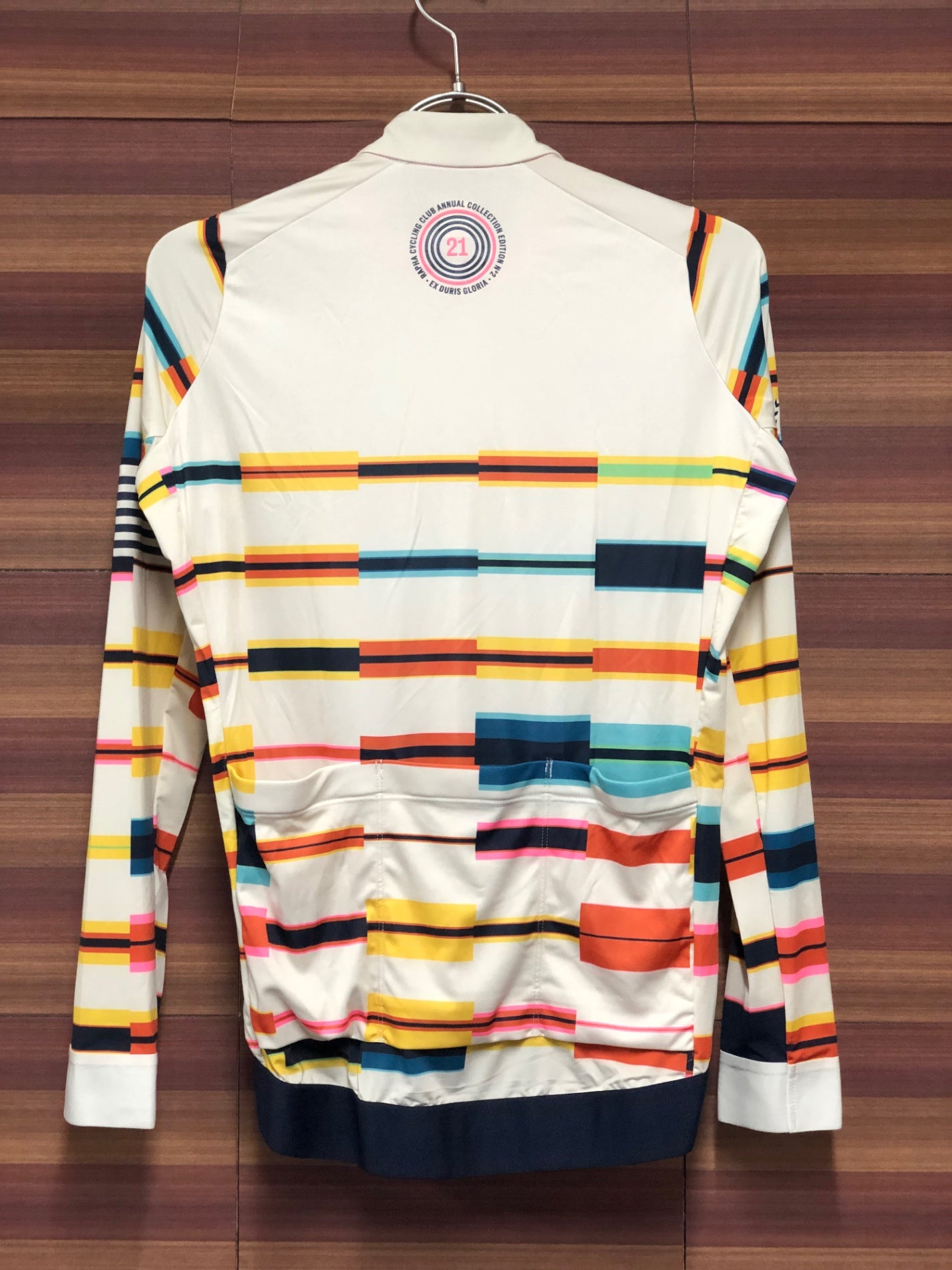 IR921 ラファ Rapha RCC 2021 ANNUAL LS PT TRAINING JERSEY 長袖 サイクルジャージ 総柄 S