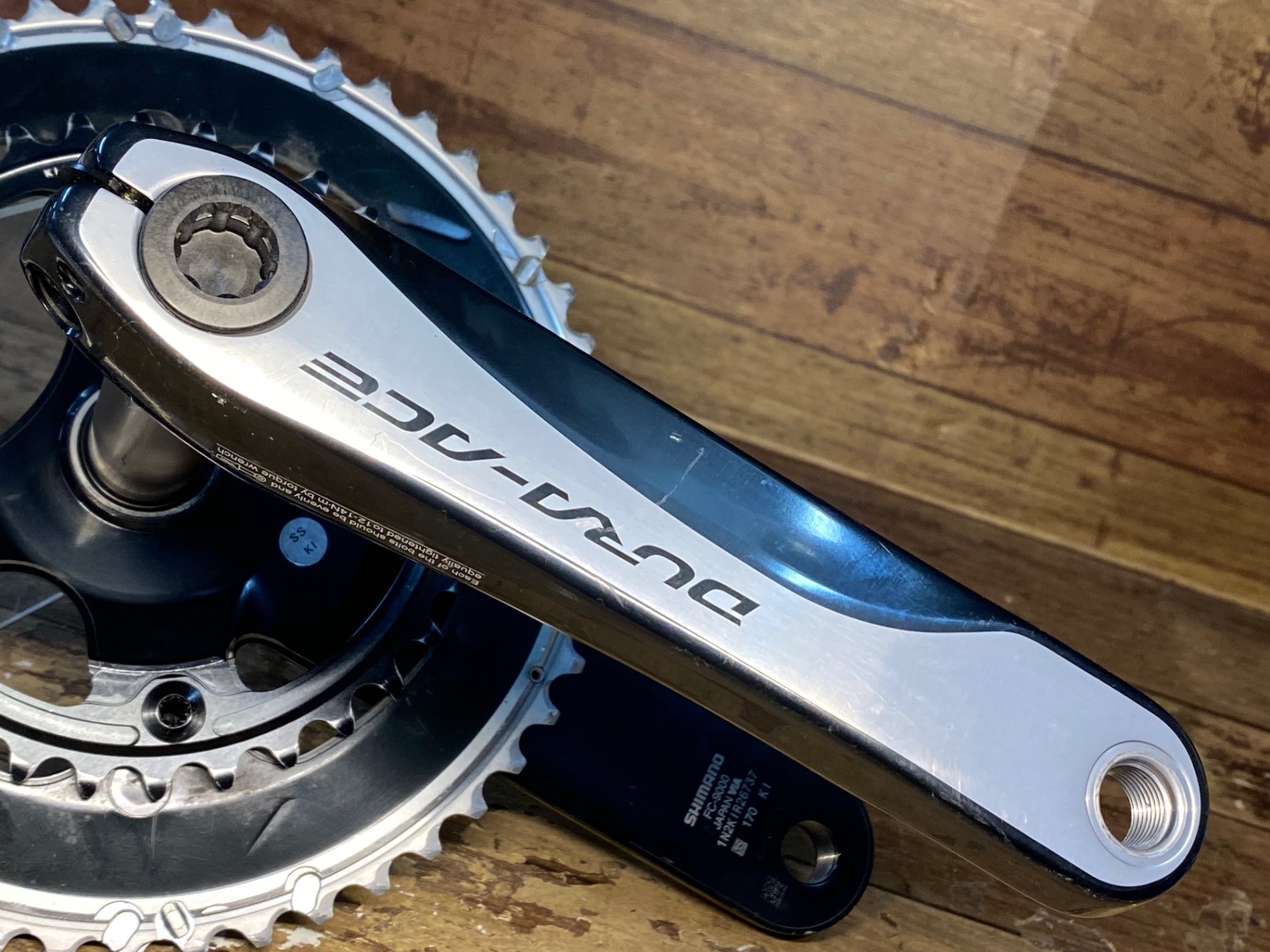 IC971 シマノ SHIMANO デュラエース DURA-ACE FC-9000 クランクセット 50/34T 170mm 2×11S 検査済み