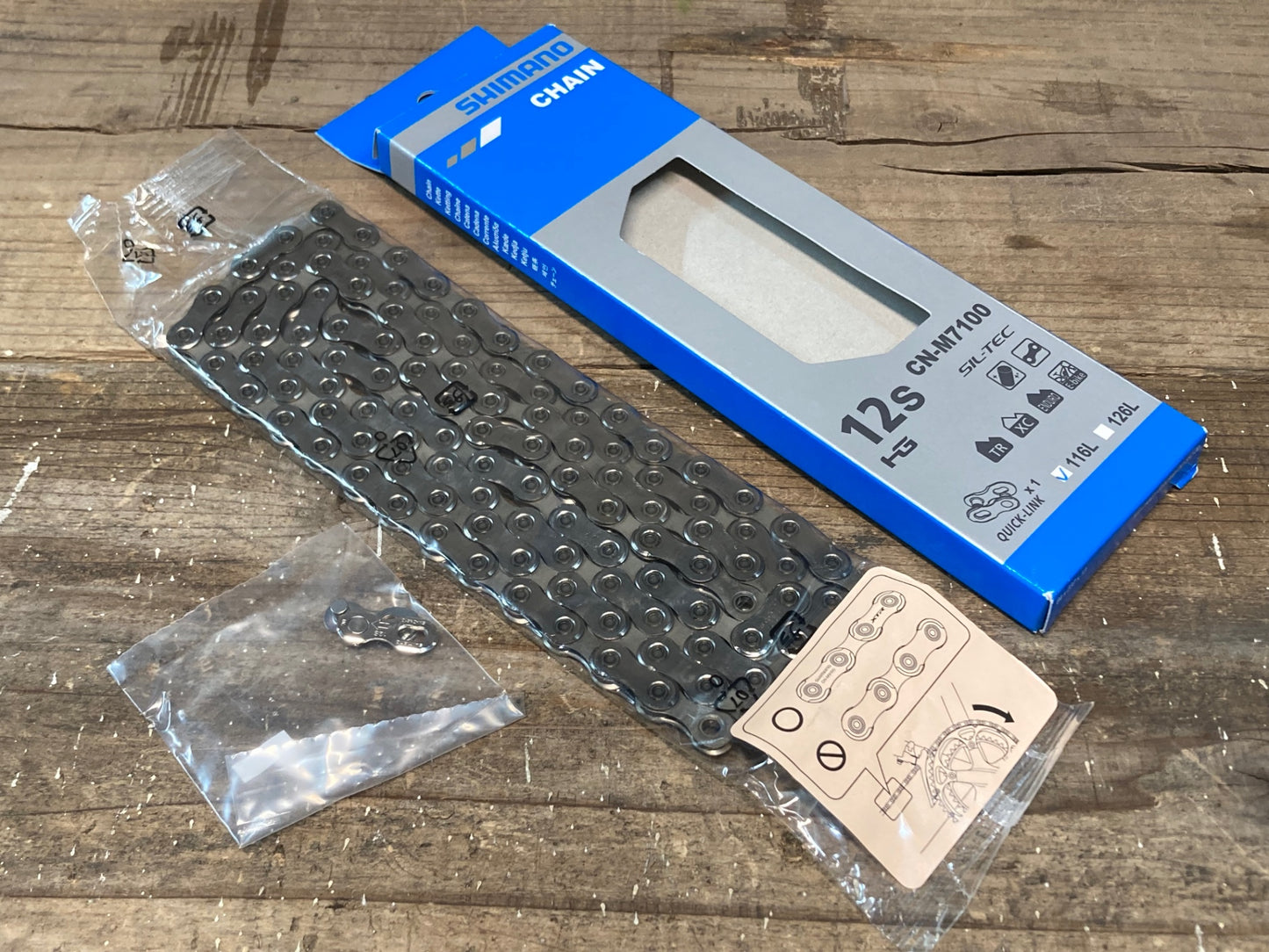 IO755 シマノ SHIMANO CN-M7100 チェーン 12S 116L クイックリンク付属