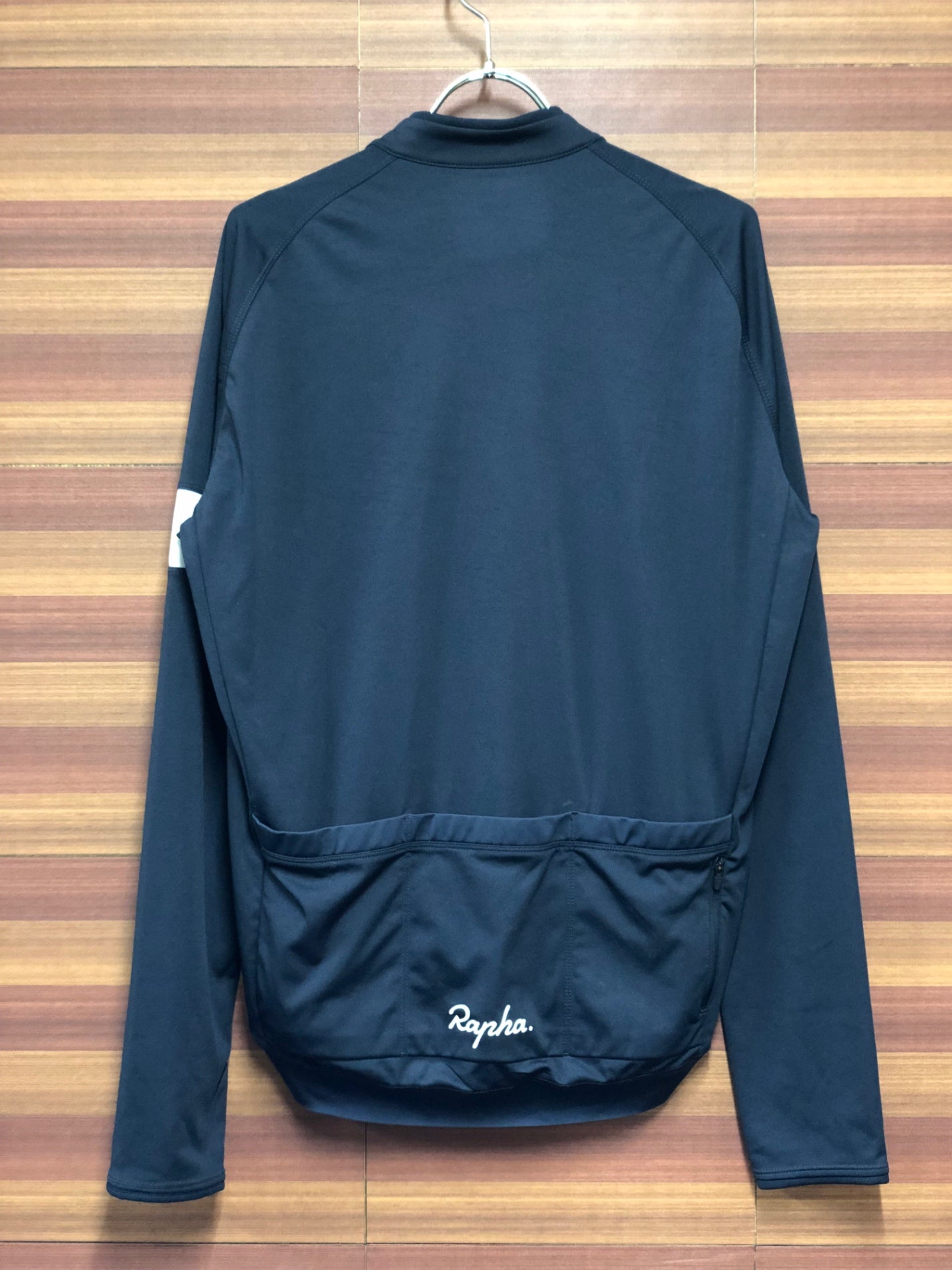 IK629 ラファ Rapha CORE LONG SLEEVE JERSEY 長袖 サイクルジャージ 紺 XL 裏起毛