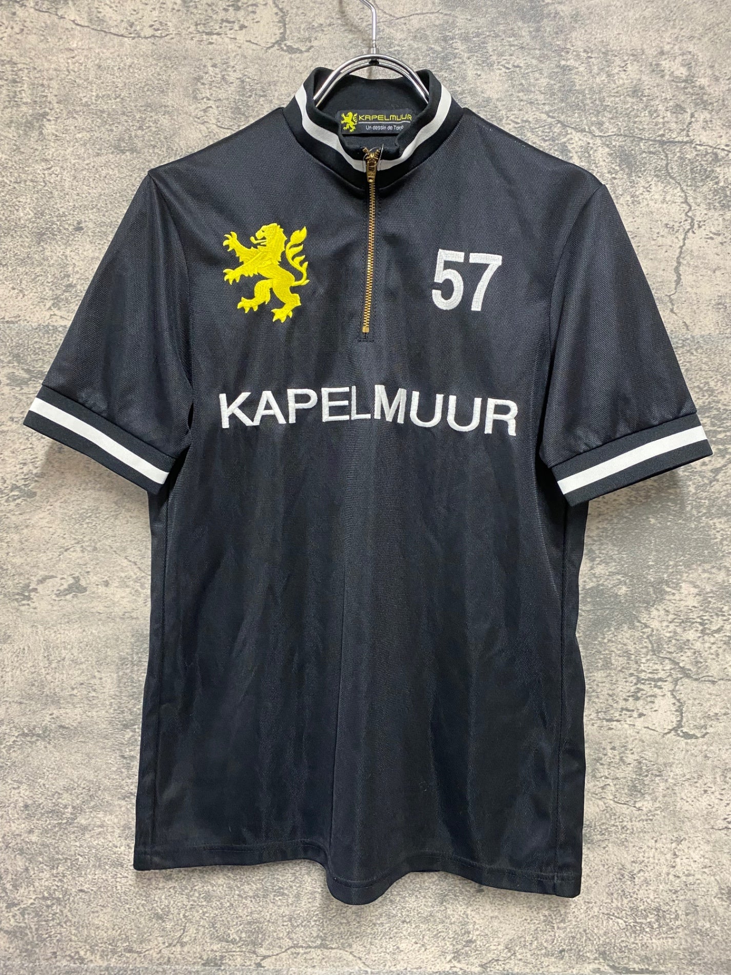 JC243 カペルミュール KAPELMUUR 半袖 サイクルジャージ 黒 M ハーフジップ