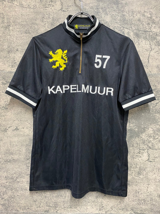 JC243 カペルミュール KAPELMUUR 半袖 サイクルジャージ 黒 M ハーフジップ