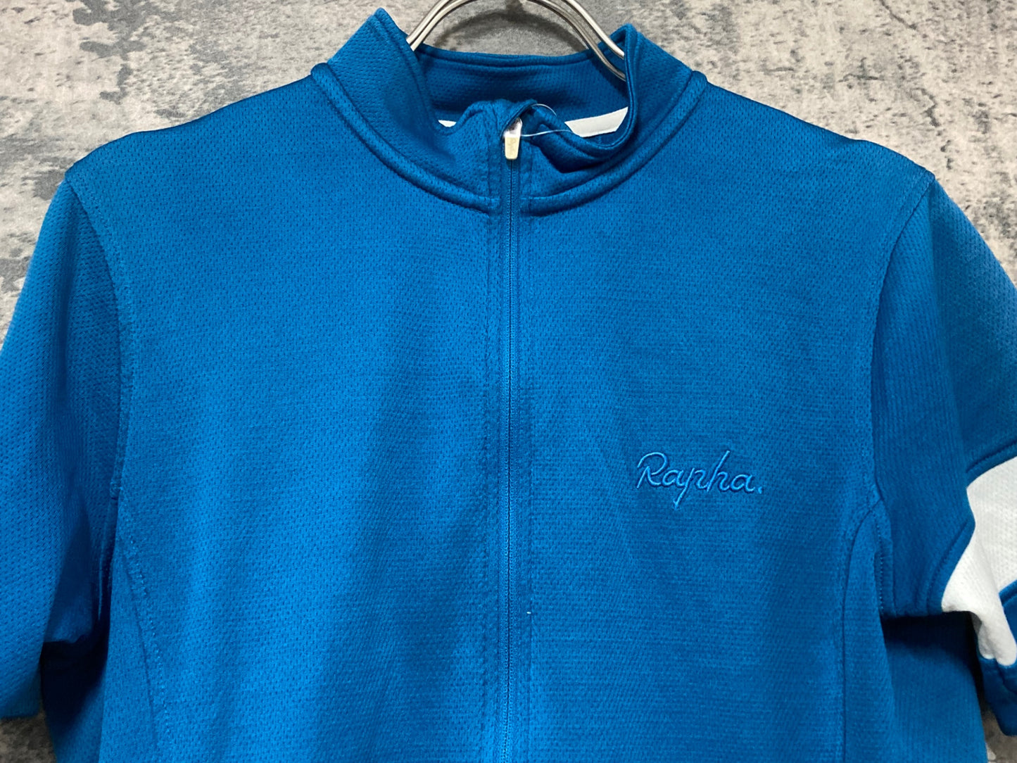 IW748 ラファ Rapha LIGHTWEIGHT JERSEY 半袖 サイクルジャージ ターコイズブルー M ※日焼け