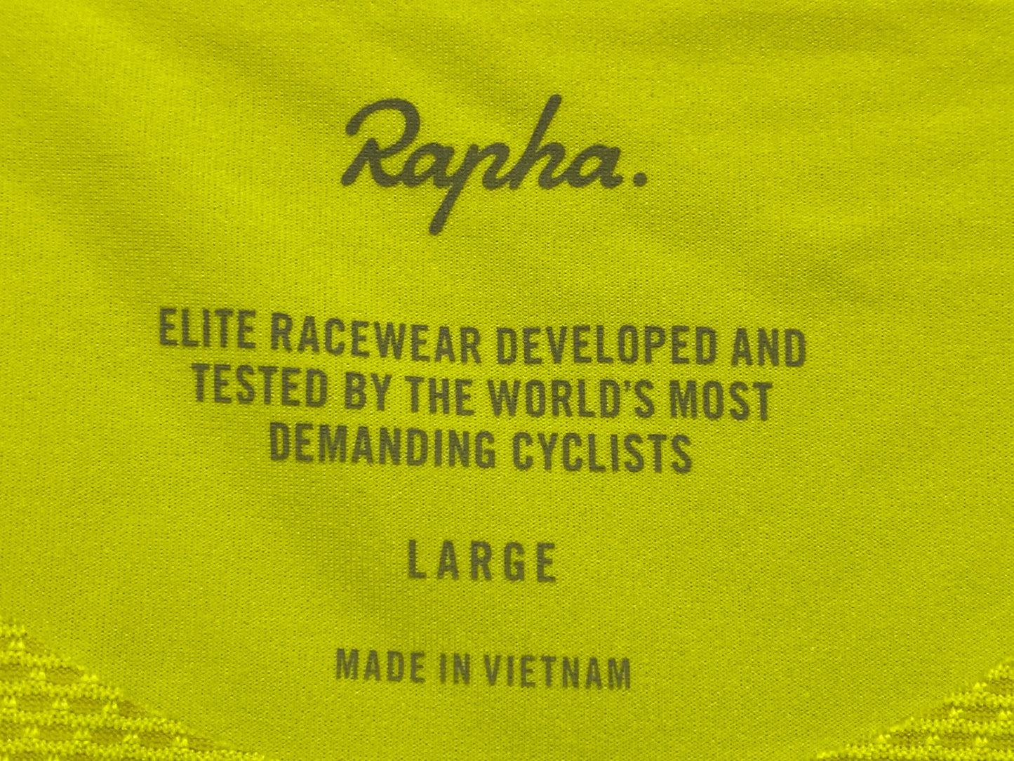 JB025 ラファ Rapha PRO TEAM BASE LAYER - SLEEVELESS ノースリーブ ベースレイヤー 黄 L