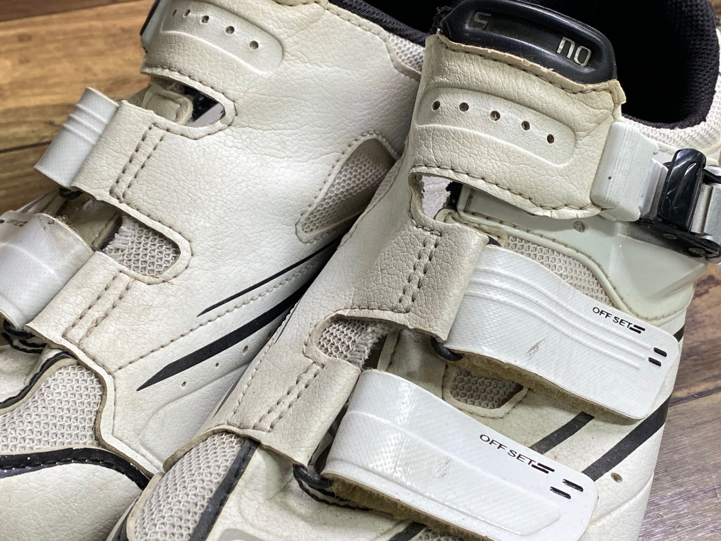 IZ363 シマノ SHIMANO SH-R088WE ビンディングシューズ EU42 白 SPD-SL ※使用感強め
