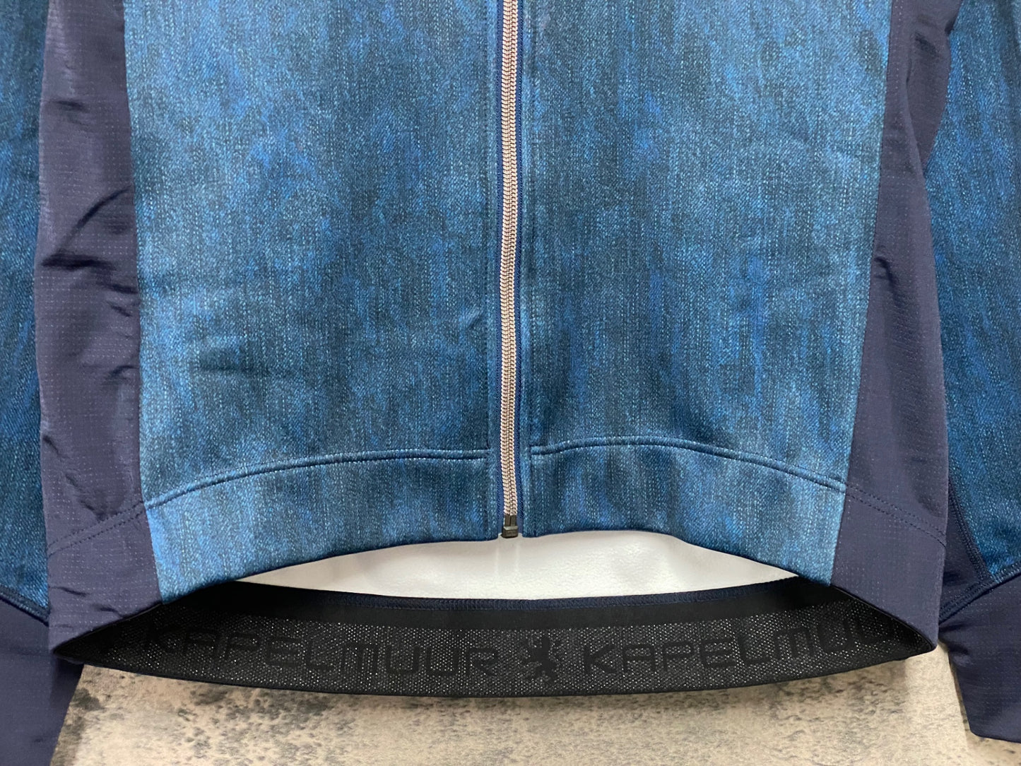 IZ771 リオンドカペルミュール Lion de KAPELMUUR 長袖 サイクルジャケット 濃紺 深緑 M 裏起毛