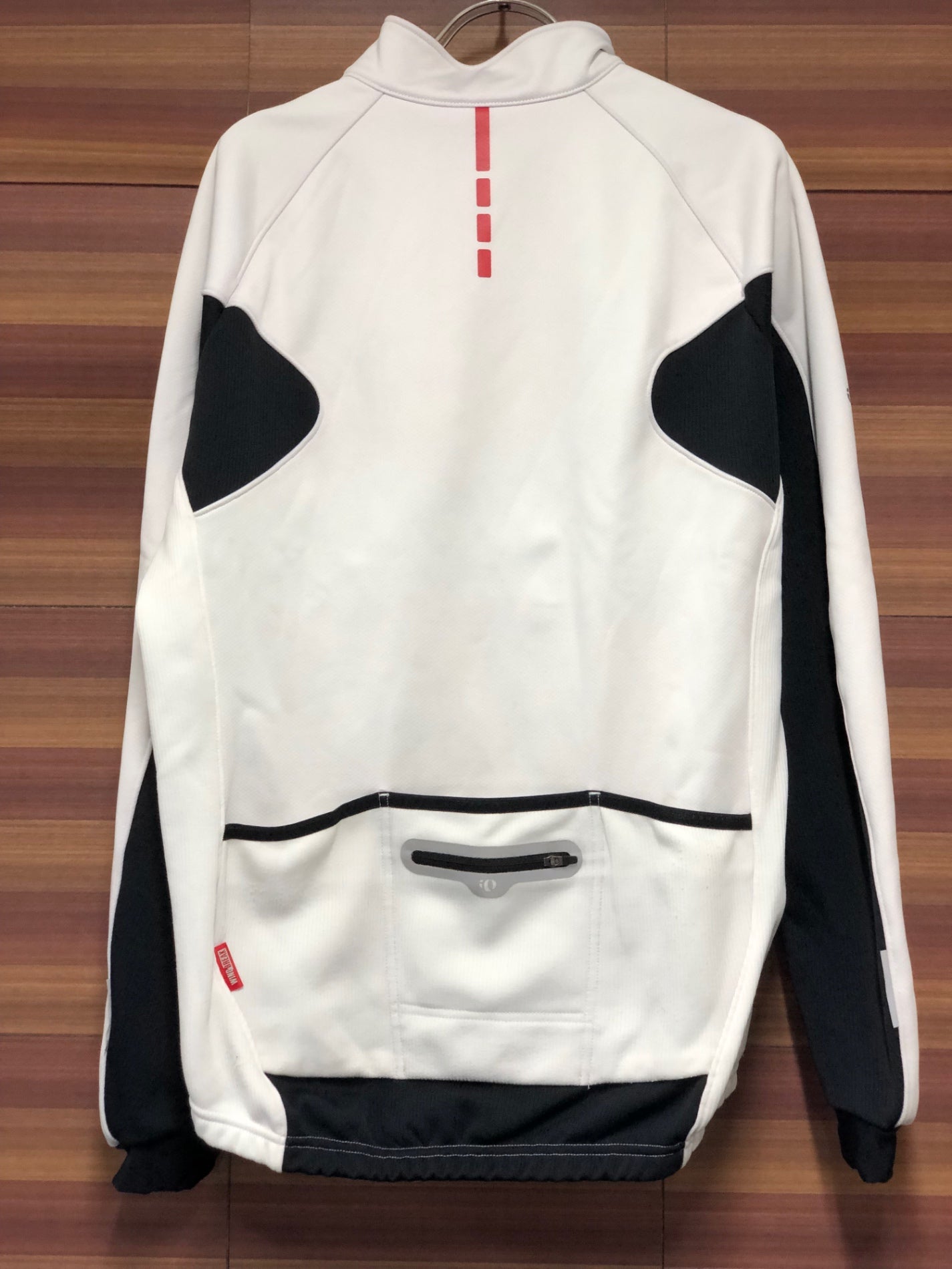IT045 パールイズミ PEARL iZUMi 長袖 サイクルジャケット 白 黒 XL 裏起毛 WINDBREAK
