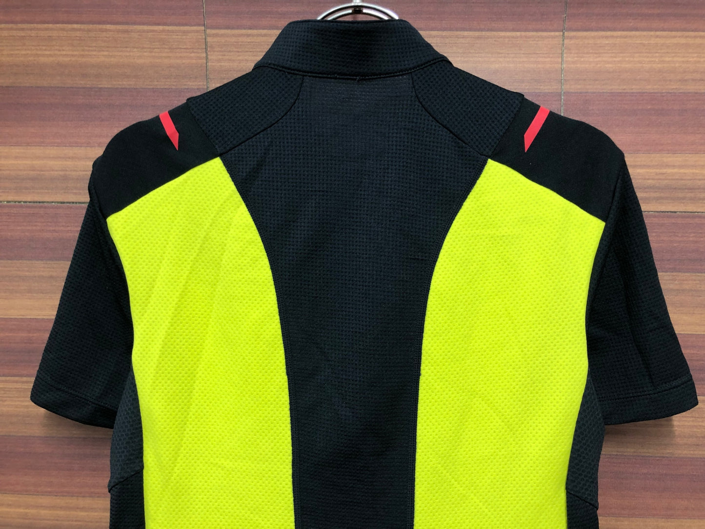 IO878 シマノ SHIMANO 半袖 サイクルジャージ 黒黄 M