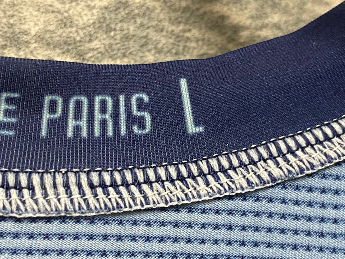 JA880 プロトンドパリ Peloton de Paris 半袖 サイクルジャージ ネイビー L ※汚れあり