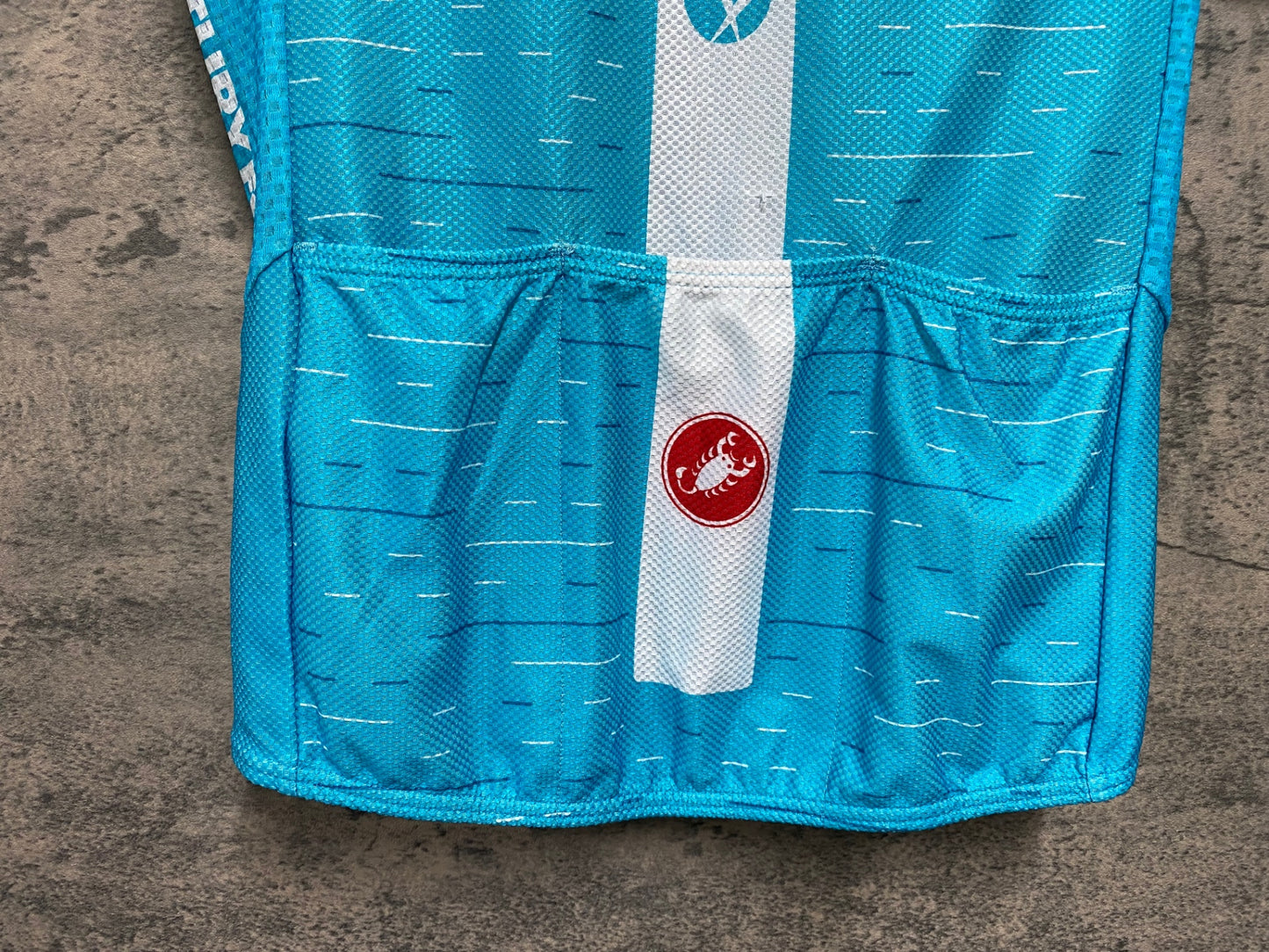 JC798 カステリ CASTELLI CLIMBER'S 2.0 JERSEY 半袖 サイクルジャージ 水色 S TEAM sky