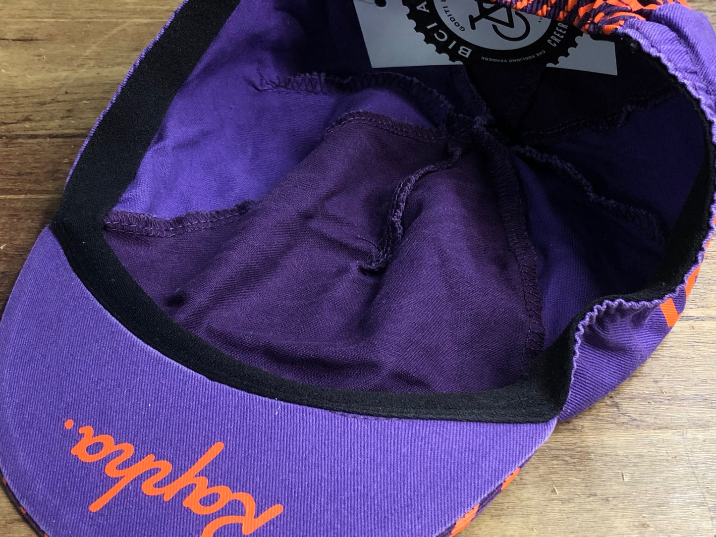 HU613 ラファ Rapha WOMEN'S 100 CAP サイクルキャップ 紫 オレンジ