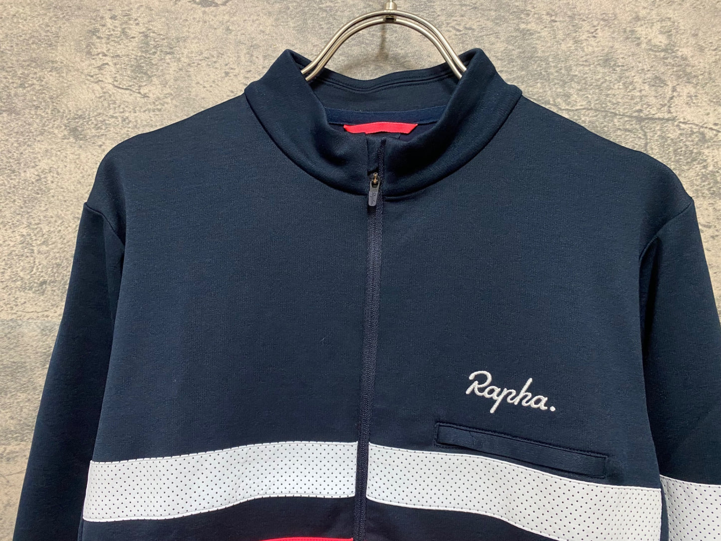 JB053 ラファ Rapha BREVET LONG SLEEVE JERSEY 長袖 サイクルジャージ 紺 L