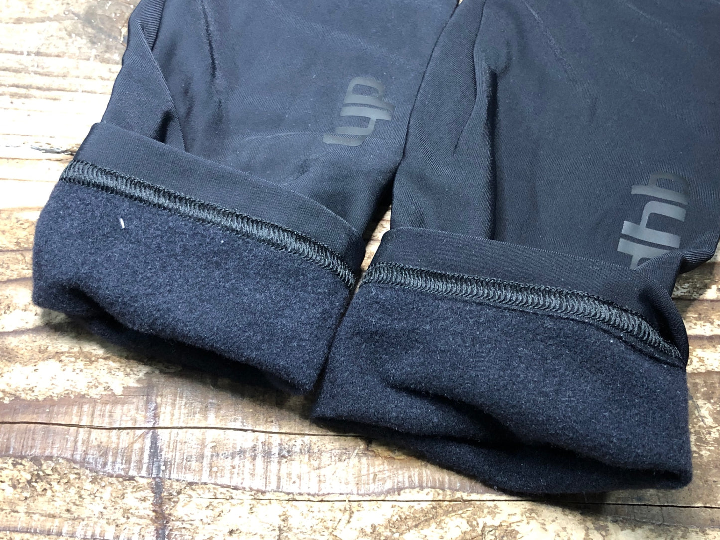 IU241 dhb レッグウォーマー 黒 S 裏起毛