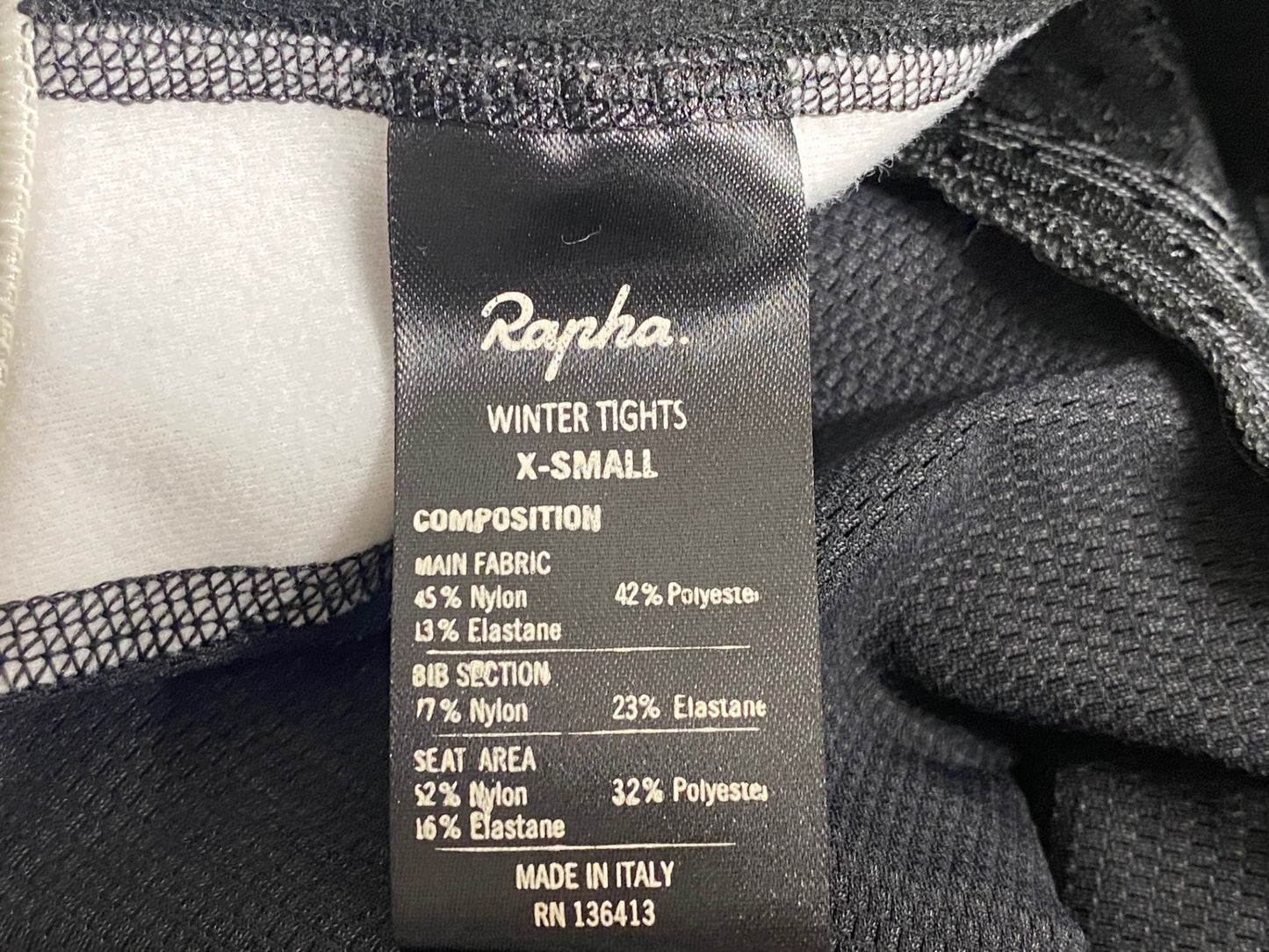 IY271 ラファ Rapha ウィンタータイツ WINTER TIGHTS 黒 XS
