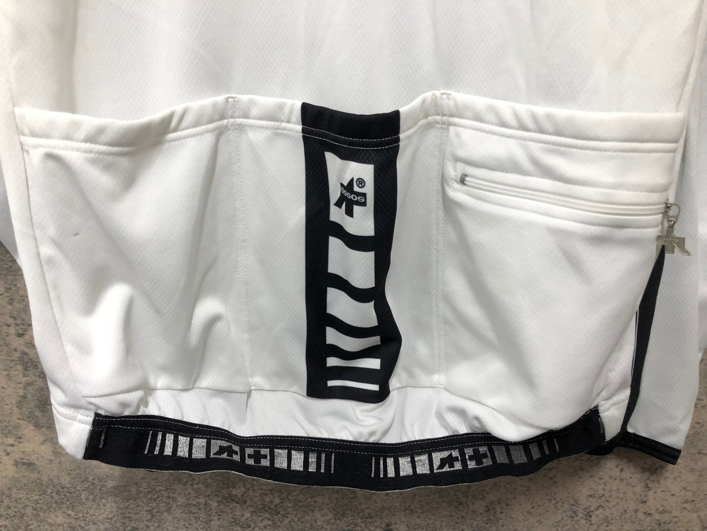 IY234 アソス assos Intermediate Evo 長袖 サイクルジャージ 白 黒 M