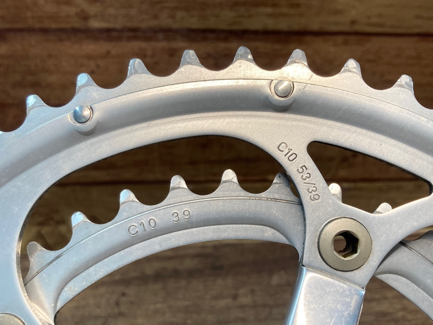 IJ694 カンパニョーロ CAMPAGNOLO ヴェローチェ VELOCE クランクセット シルバー 53/39T 170mm ウルトラトルク