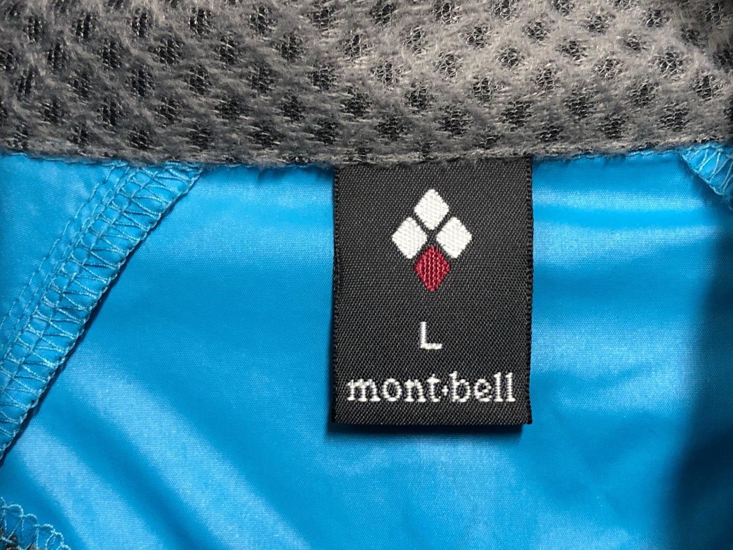 IQ437 モンベル mont-bell ウインドブレーカー 水色 L