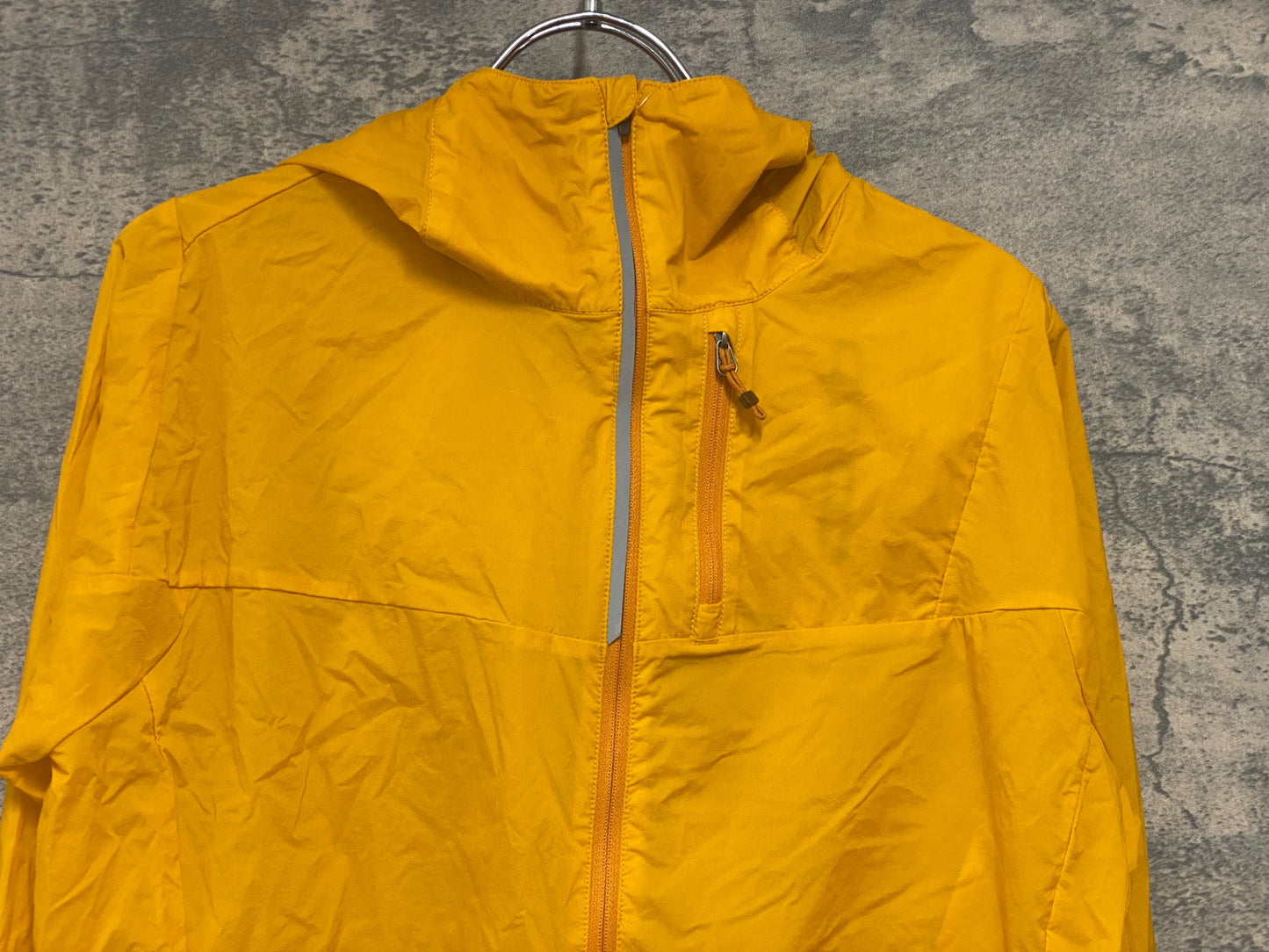 IZ422 COOP CYCLES 長袖 フーディ レインジャケット イエローオレンジ M