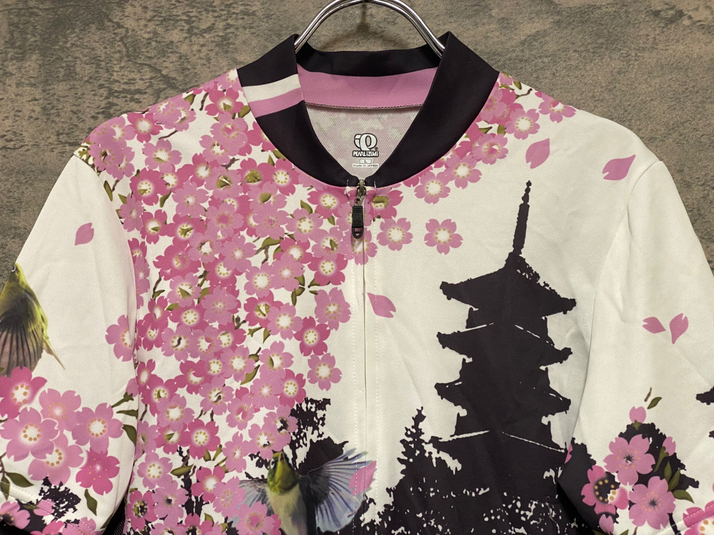 JB722 パールイズミ PEARL iZUMZi サイクルジャージ 半袖 桜 L
