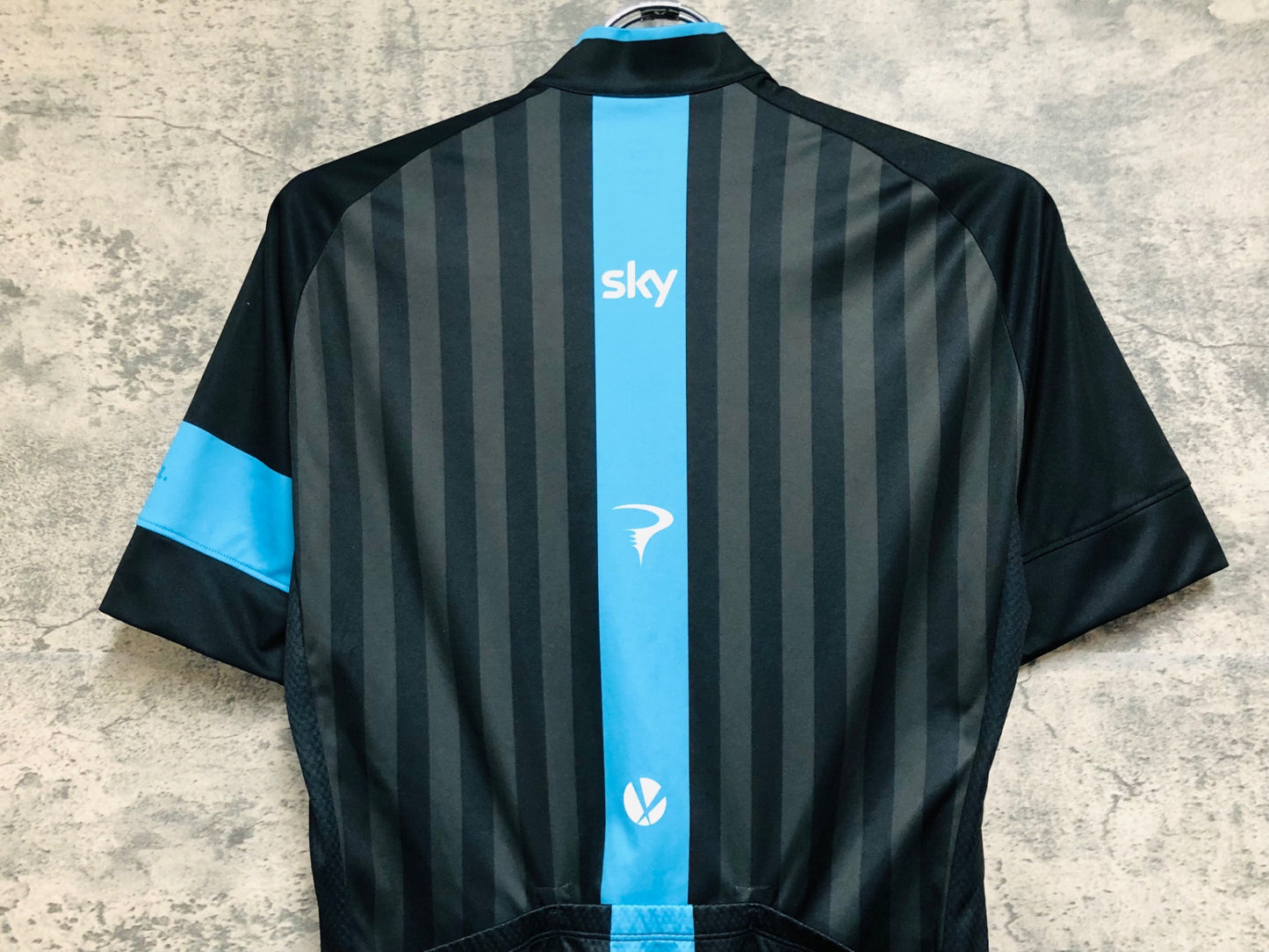 JC813 ラファ Rapha MEN'S REPLICA JERSEY 半袖 サイクルジャージ 黒 M TEAM sky