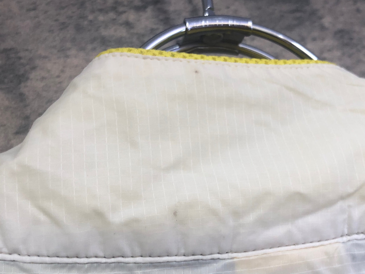 IV340 マヴィック MAVIC 長袖 ウィンドブレーカー 白 黄緑 L