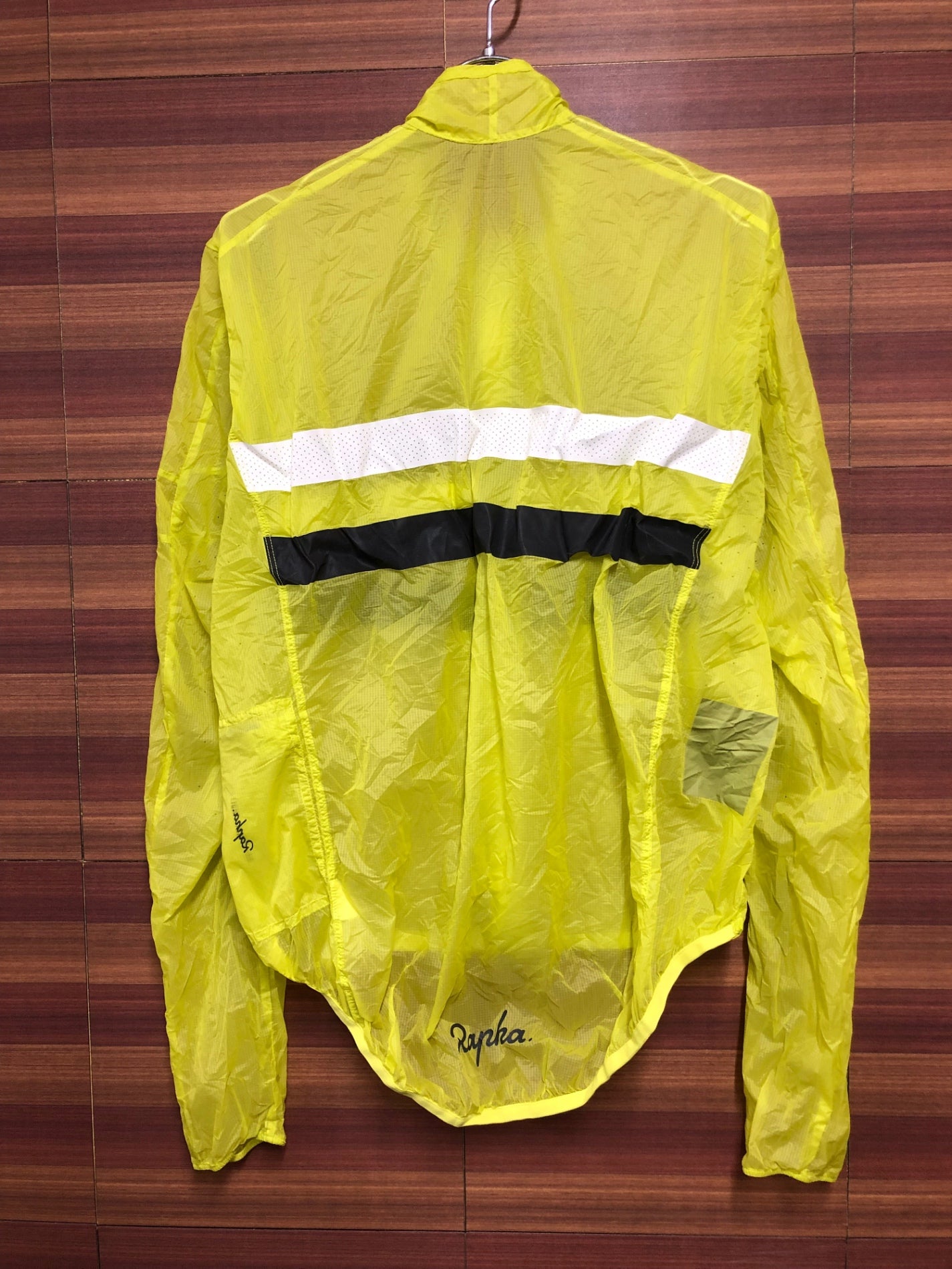 IJ426 ラファ Rapha BREVET FLYWEIGHT WIND JACKET 長袖 ウィンドブレイカー ネオンイエロー M