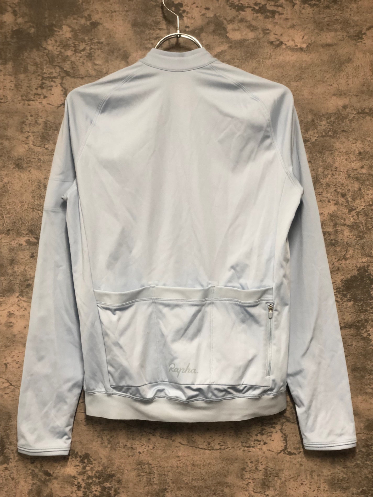 IY237 ラファ Rapha WOMEN'S CORE LONG SLEEVE JERSEY 長袖 サイクルジャージ 水色 S 裏起毛