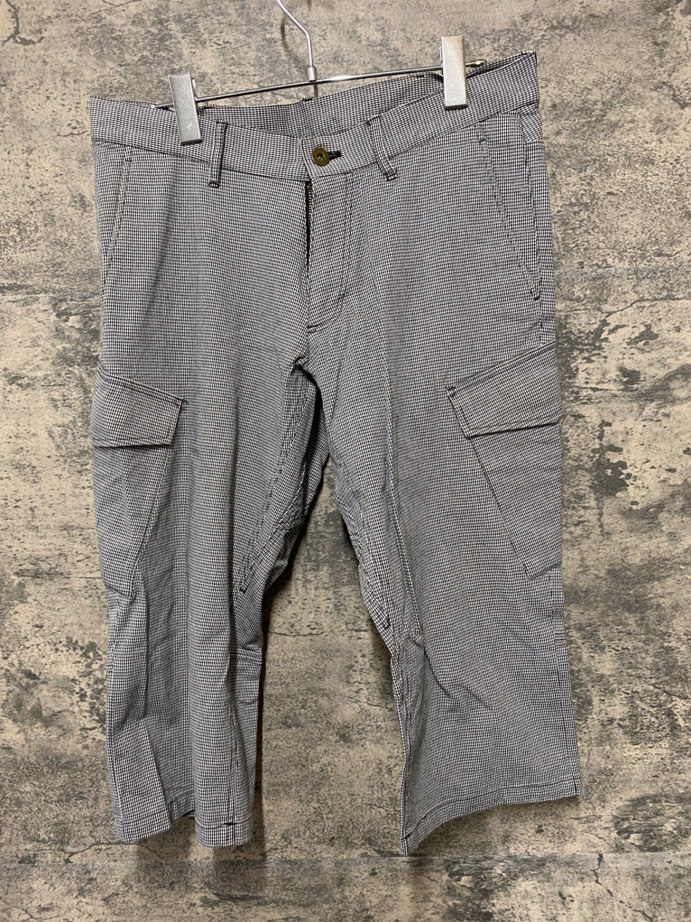 JC287 リンプロジェクト rin project パンツ M 黒白 千鳥格子