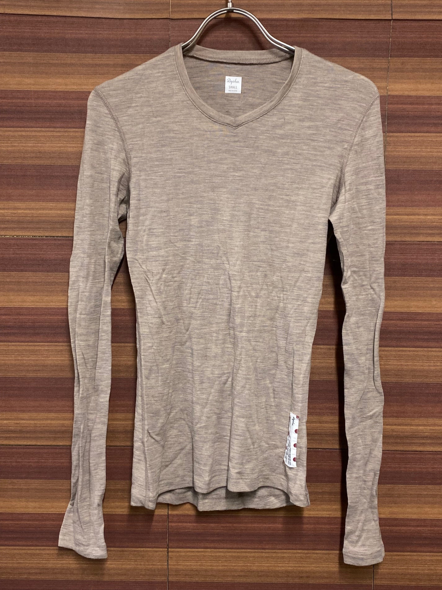 IR471 ラファ Rapha WOMEN'S MERINO BASE LAYER 長袖 べースレイヤー 薄茶 S