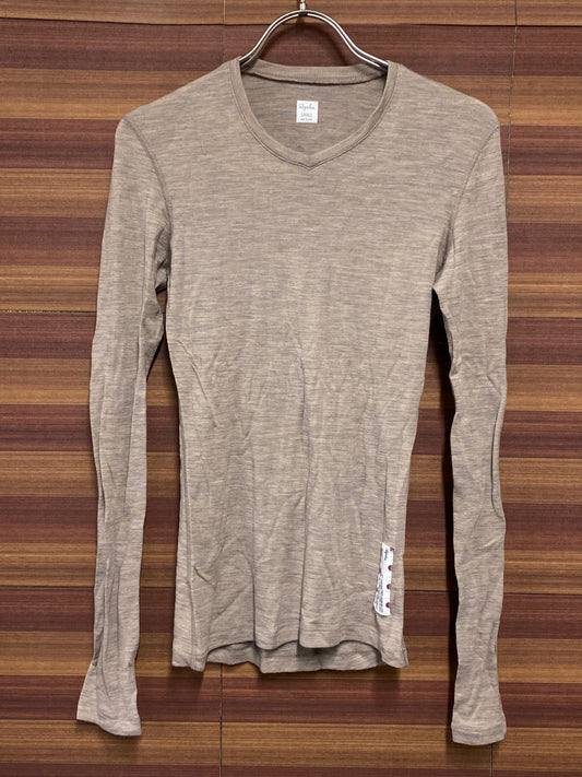IR471 ラファ Rapha WOMEN'S MERINO BASE LAYER 長袖 べースレイヤー 薄茶 S