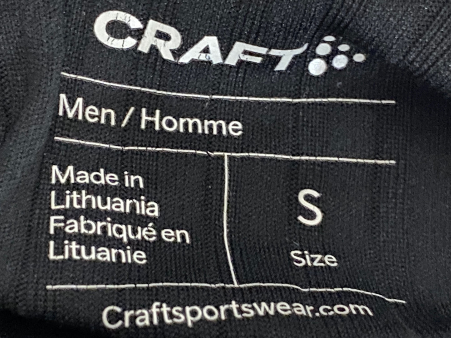 JD475 クラフト CRAFT 半袖 べースレイヤー 黒 S