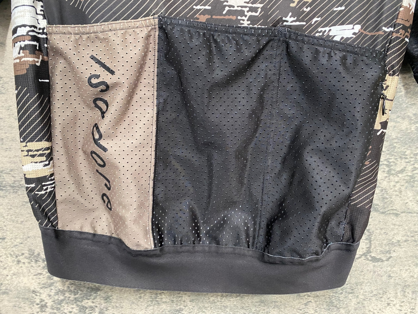 IU470 イサドア Isadore 半袖 サイクルジャージ M 茶 白 TOKYO Wheels