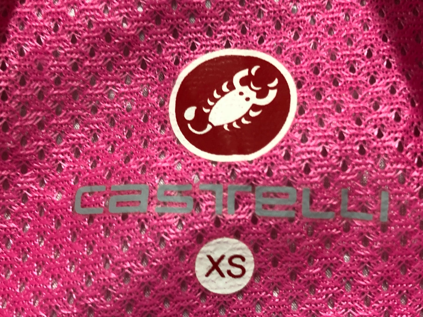 IL331 カステリ CASTELLI 長袖 ウィンドブレイカー 白 ピンク レディース XS