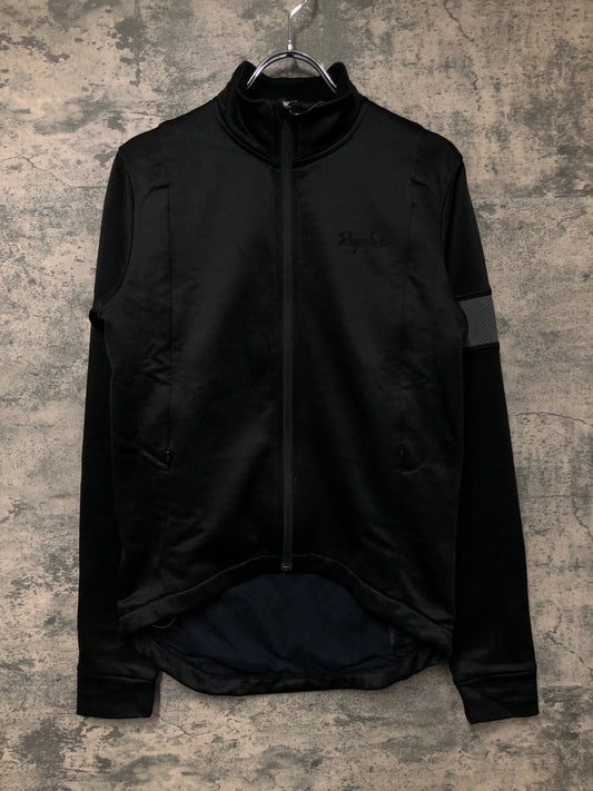 IY454 ラファ Rapha WINTER JERSEY 長袖 サイクルジャケット 黒 S 裏起毛