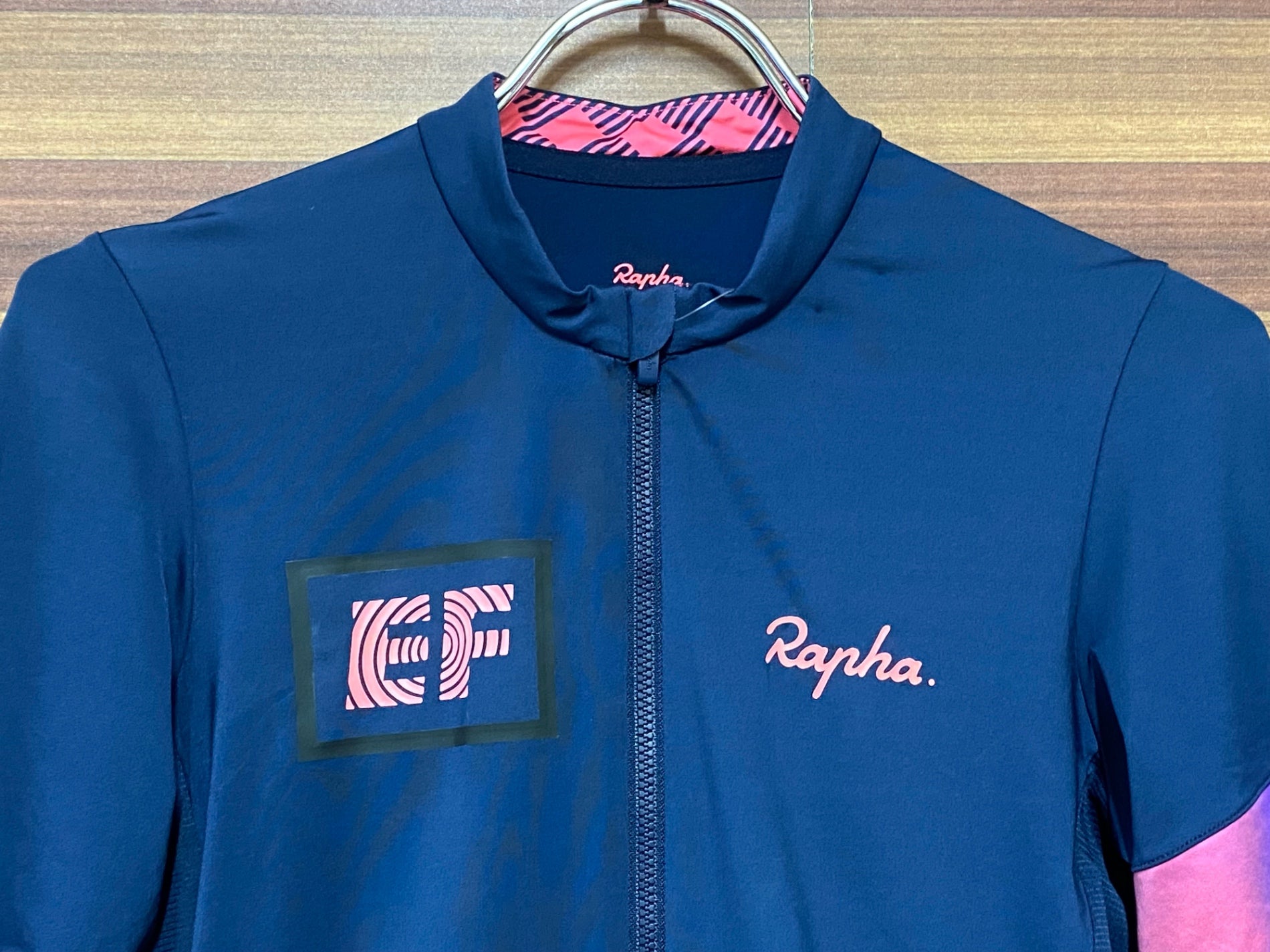 IF093 ラファ Rapha EF PRO TEAM TRAINING JERSEY 半袖 サイクルジャージ ネイビー ピンク S EF –  BICI AMORE EQ STORE