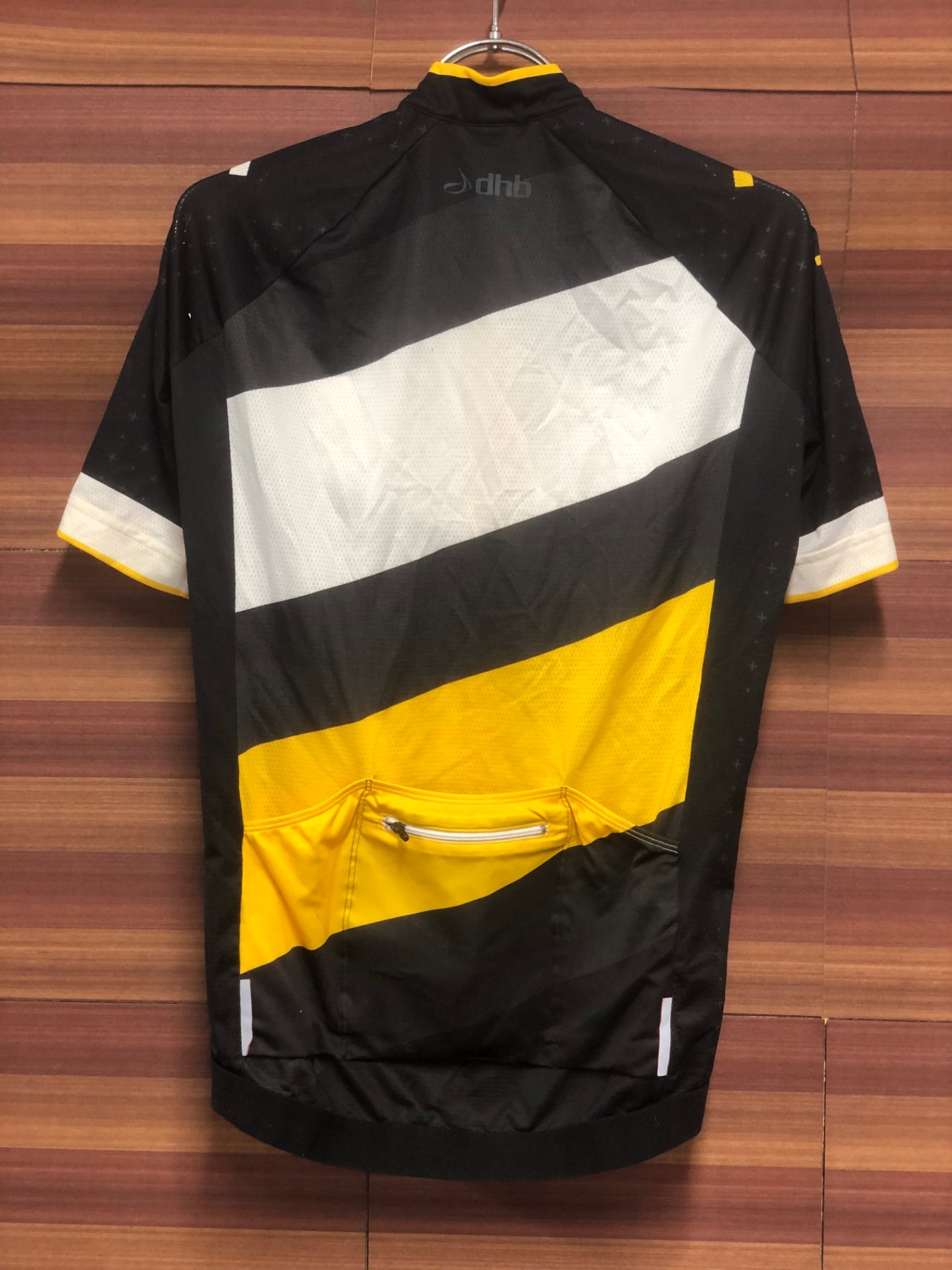 IO739 dhb 半袖 サイクルジャージ 黒 黄 XS