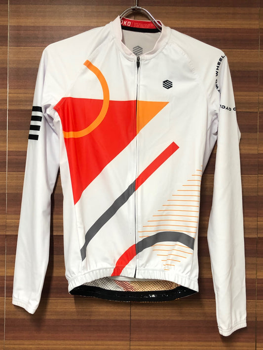IN223 シロコ SIROKO 長袖 サイクルジャージ 白 M