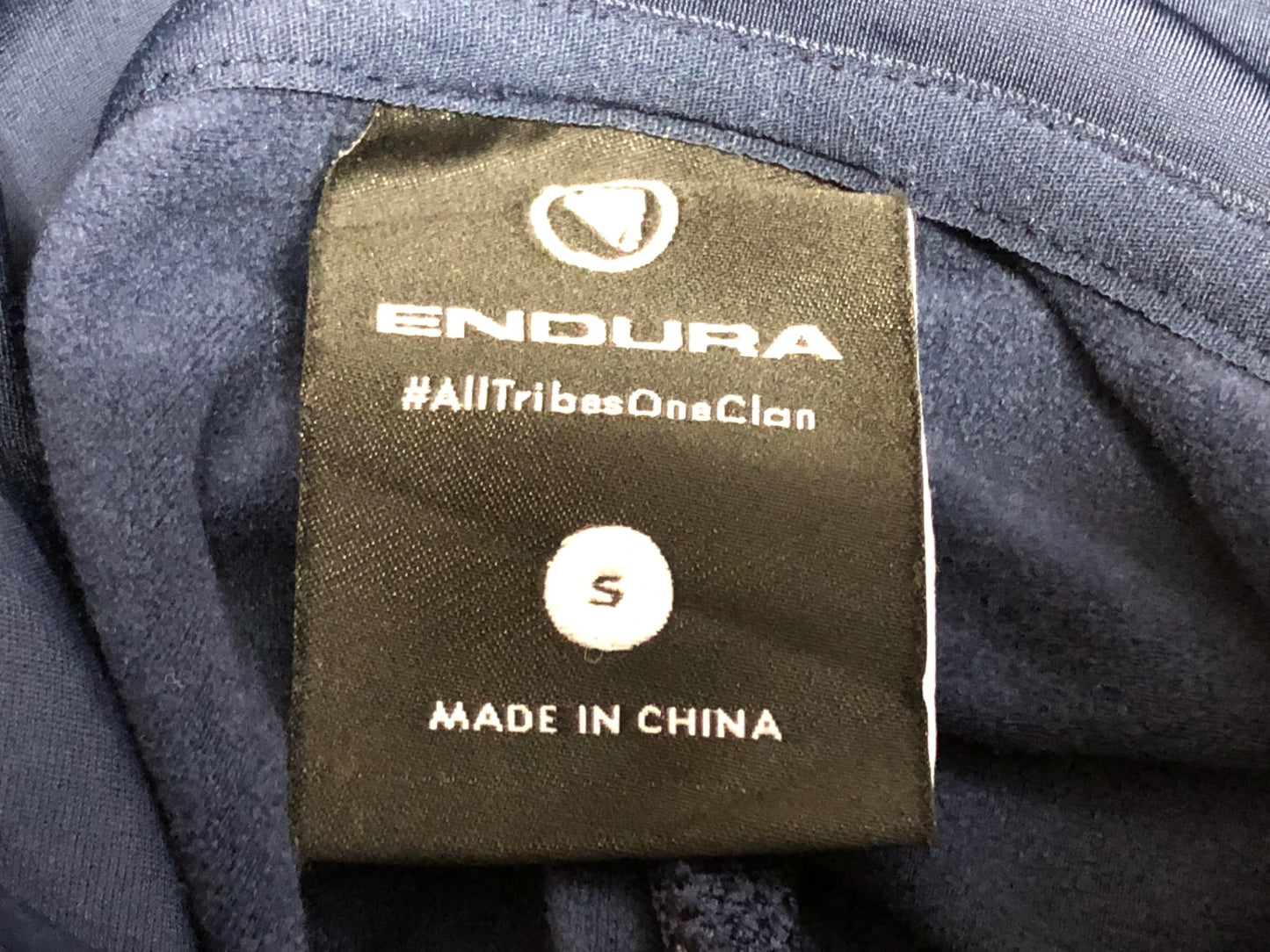 IT432 エンデュラ ENDURA 長袖 サイクルジャージ 紺 S 裏起毛