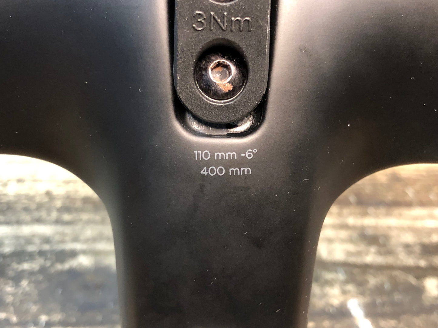 IX390 ブラックインク BLACK INC Integrated Aero Barstem AB02 ステム ハンドル 一体型 ブラケットC-C400mm －6° 110mm 純正マウント付属
